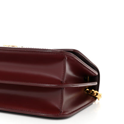 Burberry Calfskin Monogram Embossed Small TB Chain Bag Oxblood 9 of 9
