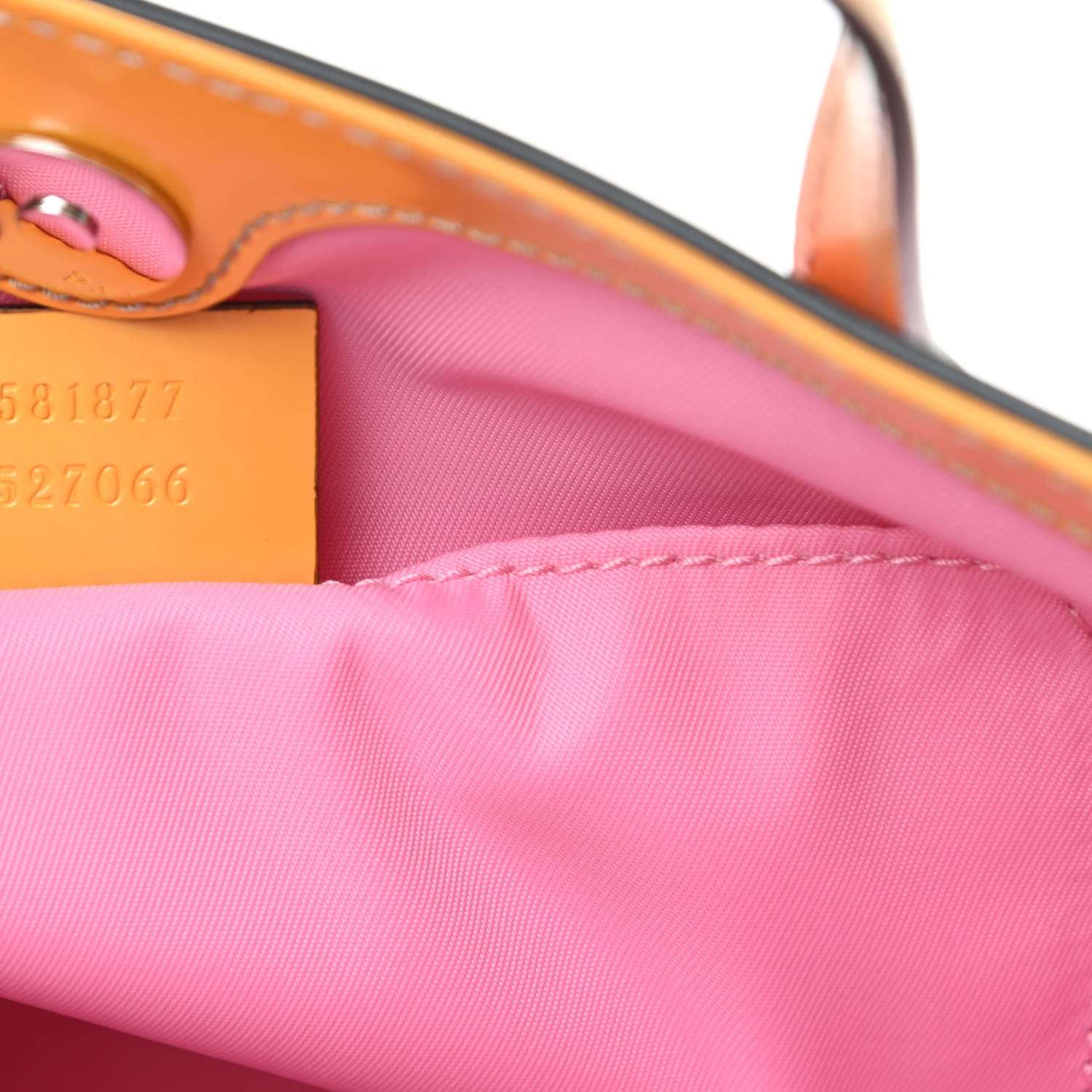 Gucci Calfskin Childrens Rainbow Tote Lotus Pink Crop Multicolor 7 of 10