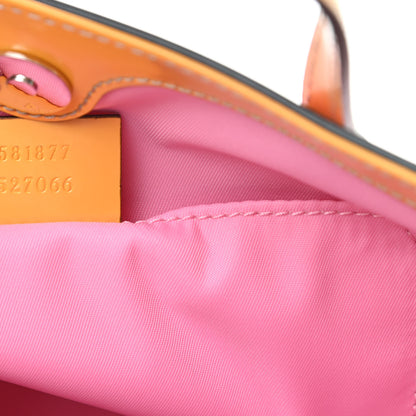 Gucci Calfskin Childrens Rainbow Tote Lotus Pink Crop Multicolor 7 of 10
