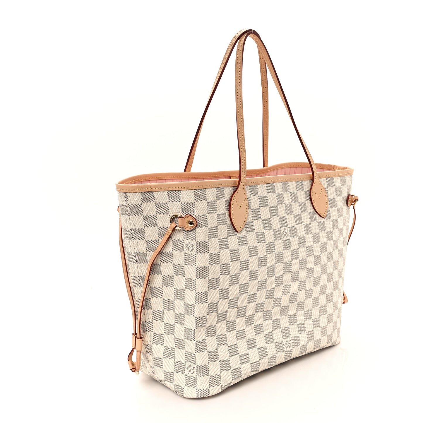 Damier Azur Neo Neverfull MM Rose Ballerine
