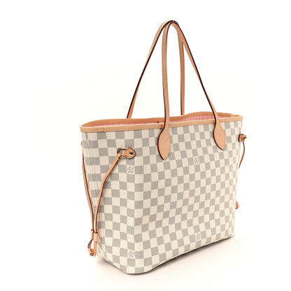 Louis Vuitton Damier Azur Neo Neverfull MM Rose Ballerine 4 of 12