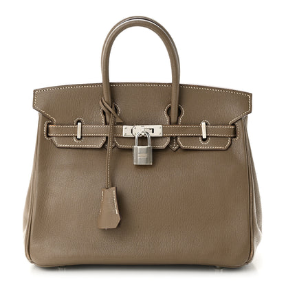 Hermes Chevre Mysore Birkin 25 Etoupe 1 of 10