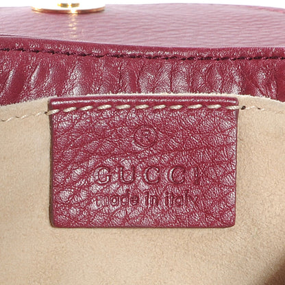 Gucci Cellarius Calfskin Small 1973 Chain Shoulder Bag Cherry Gloss 6 of 7