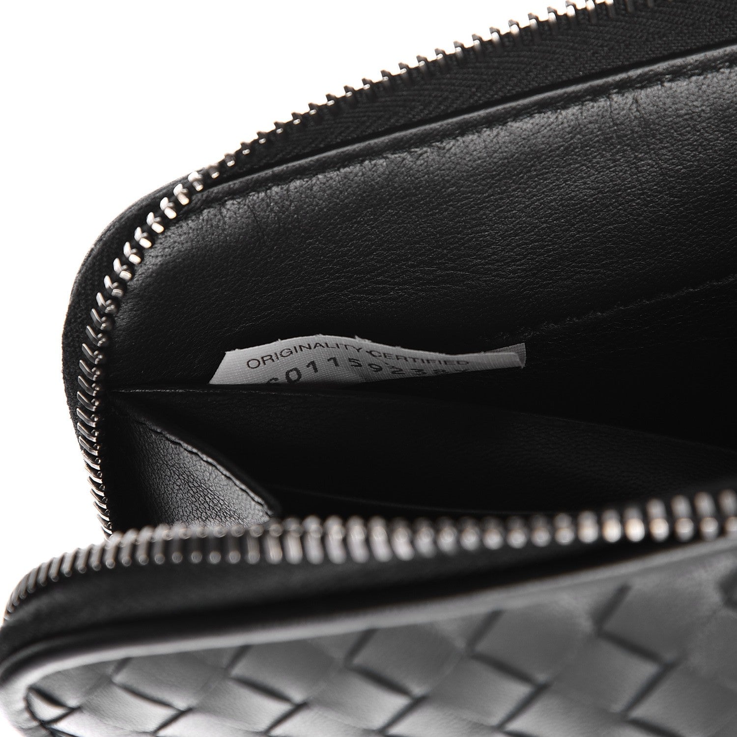 Bottega Veneta Nappa Intrecciato Zip Around Wallet Black 8 of 9