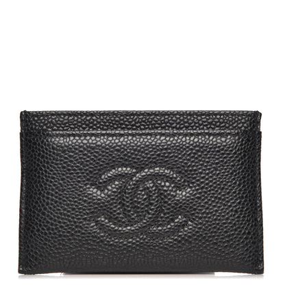 Chanel Caviar Timeless CC Card Holder Black 1 of 9