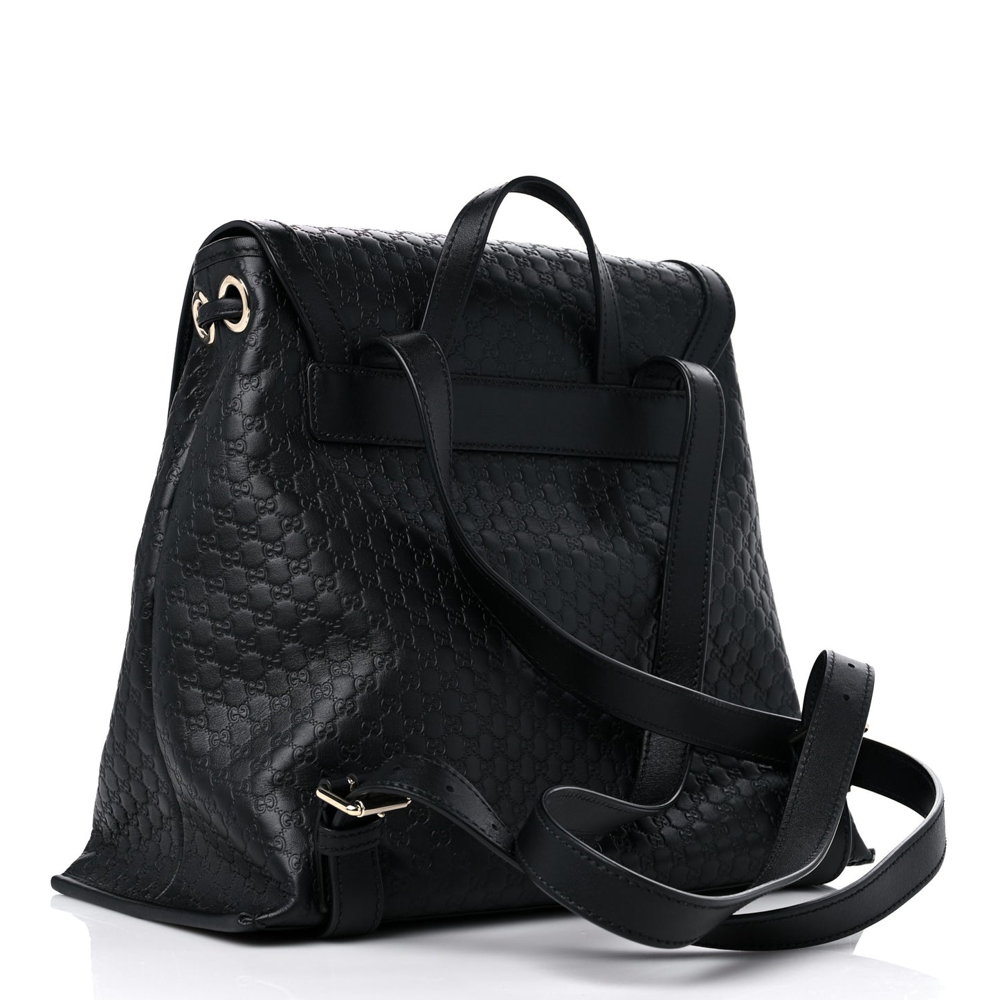 Microguccissima Drawstring Backpack Black