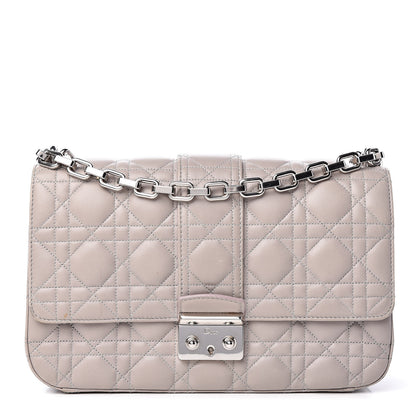 Christian Dior Lambskin Cannage Medium Miss Dior Flap Grey 1 of 15