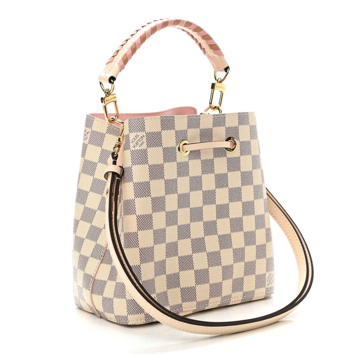 Damier Azur Braided Neonoe BB Pink