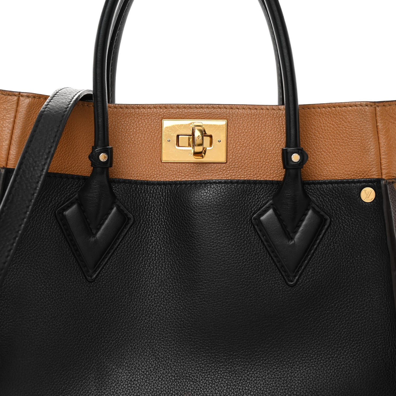 Louis Vuitton Calfskin Monogram On My Side Black 7 of 9