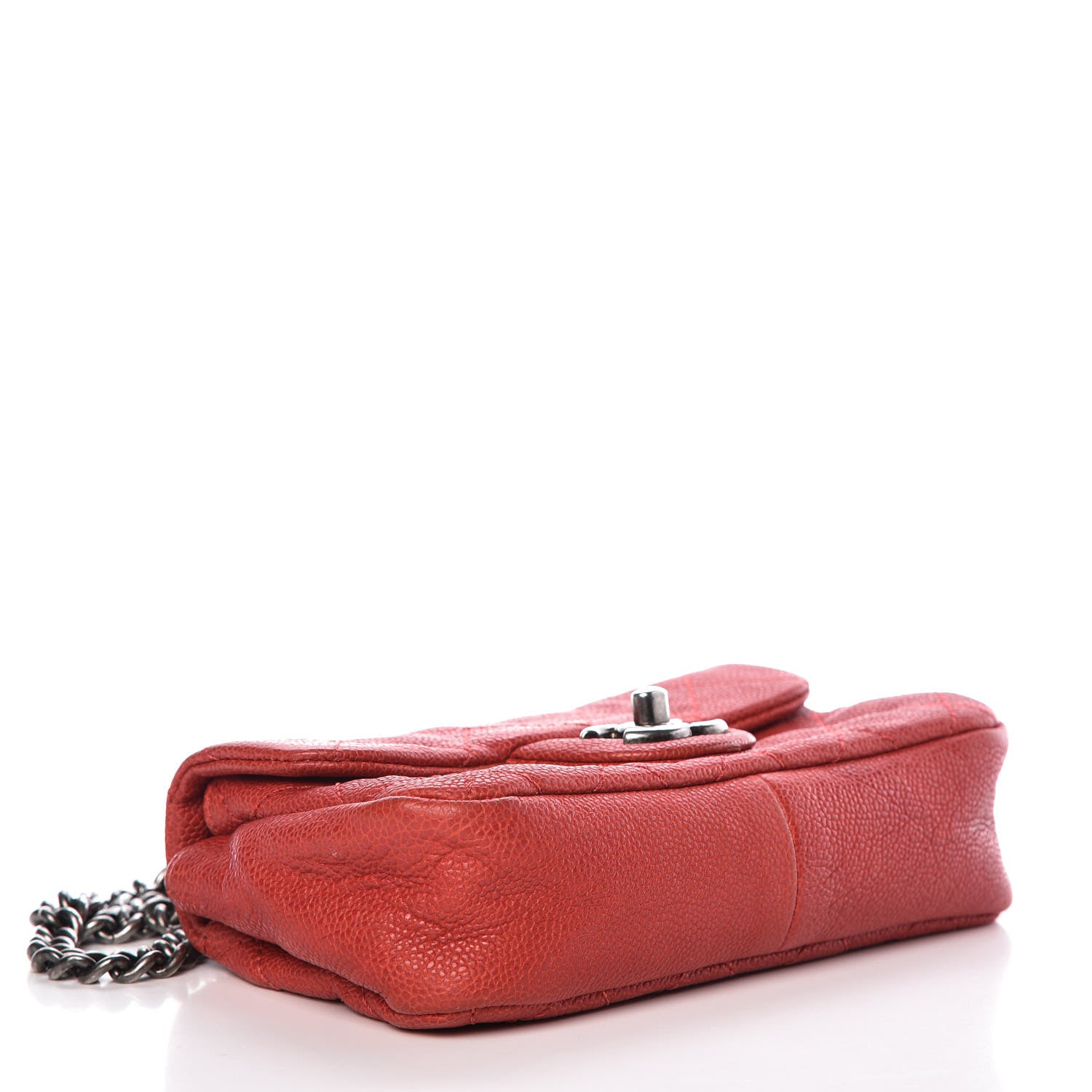 Chanel Caviar Quilted Mini Simply CC Flap Red 4 of 11