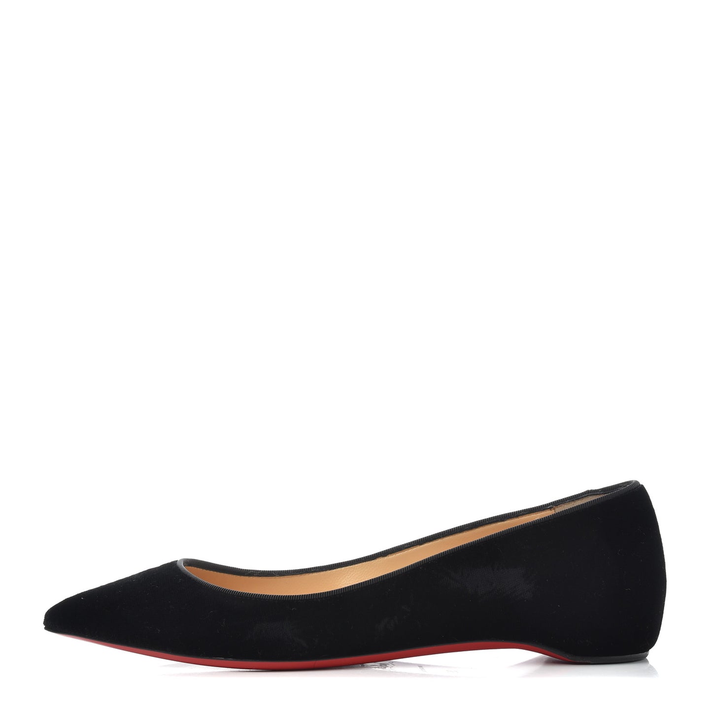 Velvet Printed Pigalle Follies Flats 36 Black
