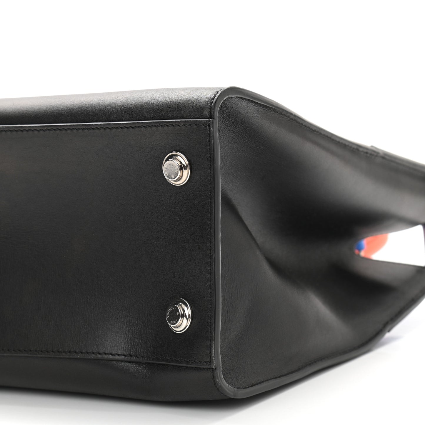 Calfskin City Steamer MM Black Blue Orange