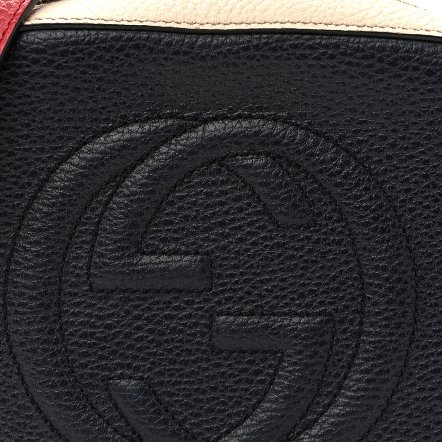 Gucci Dollar Calfskin Small Soho Disco Bag Blue Hibiscus Red Mystic White 8 of 10