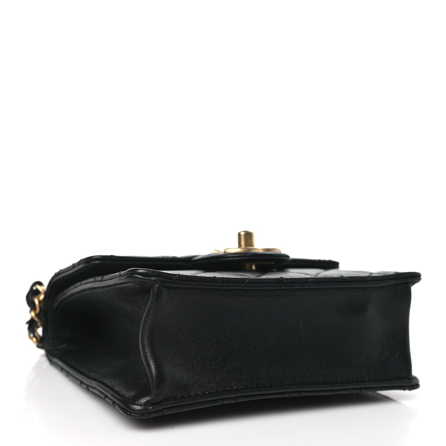 Chanel Lambskin Quilted Chic Pearls Flap Black 4 of 9