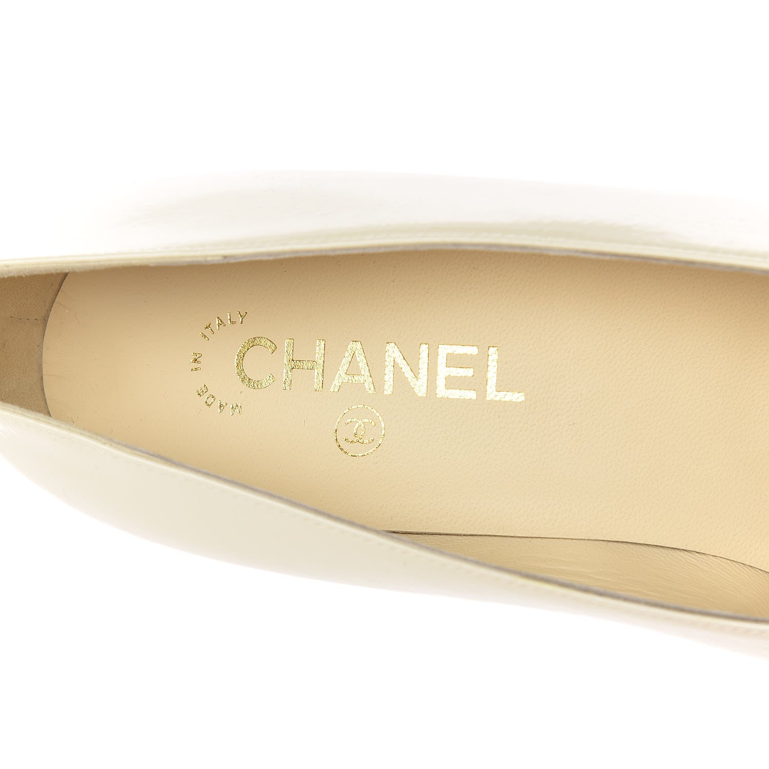 Chanel Patent Calfskin CC Cap Toe Low Heel Pumps 41 White Black 5 of 16