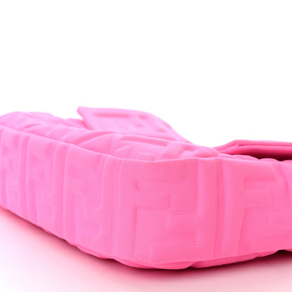 Fendi Lycra FF 1974 Embossed Baguette Rosa Fluo 10 of 12