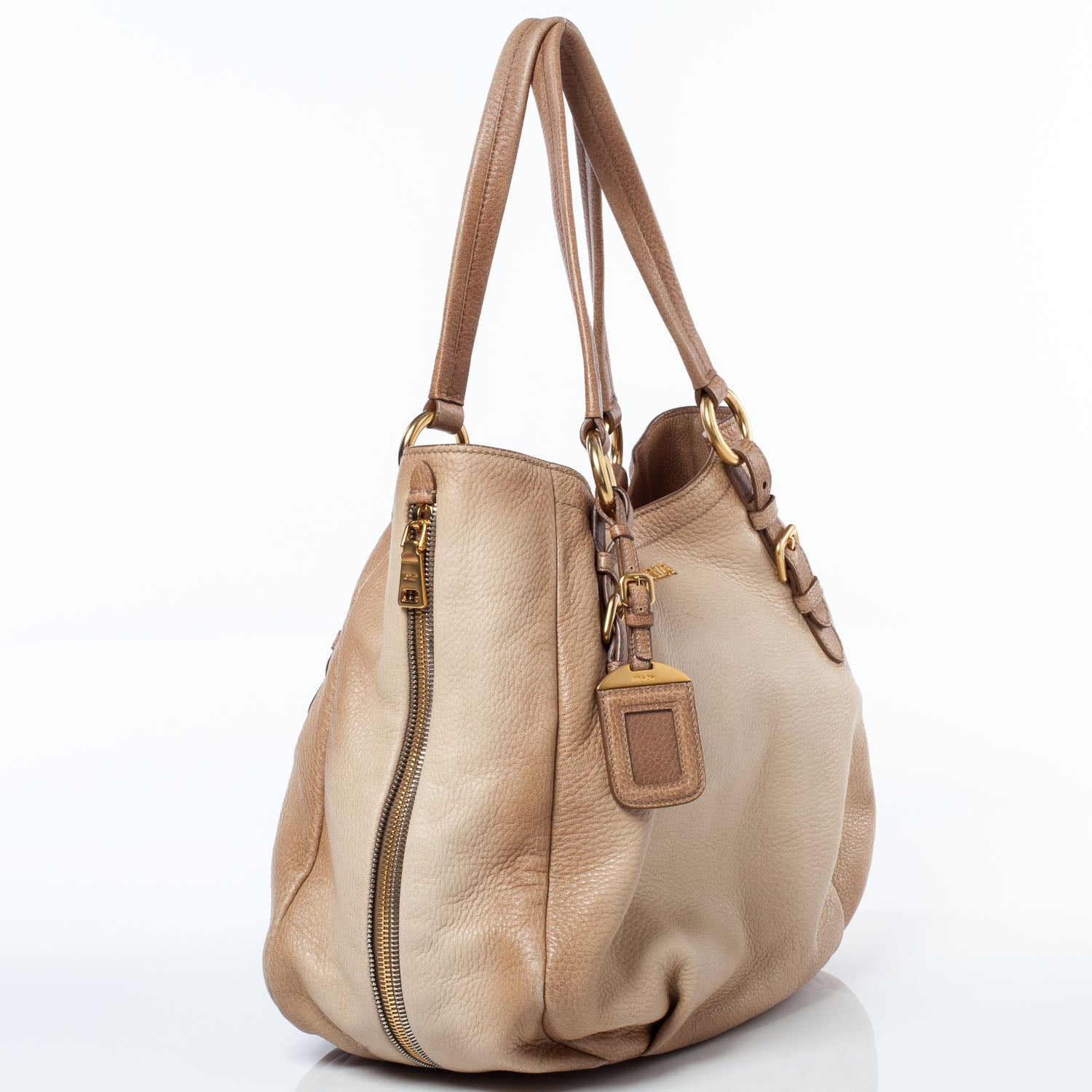 Prada Cervo Antik Shoulder Bag Quarzo Sfumato 3 of 11