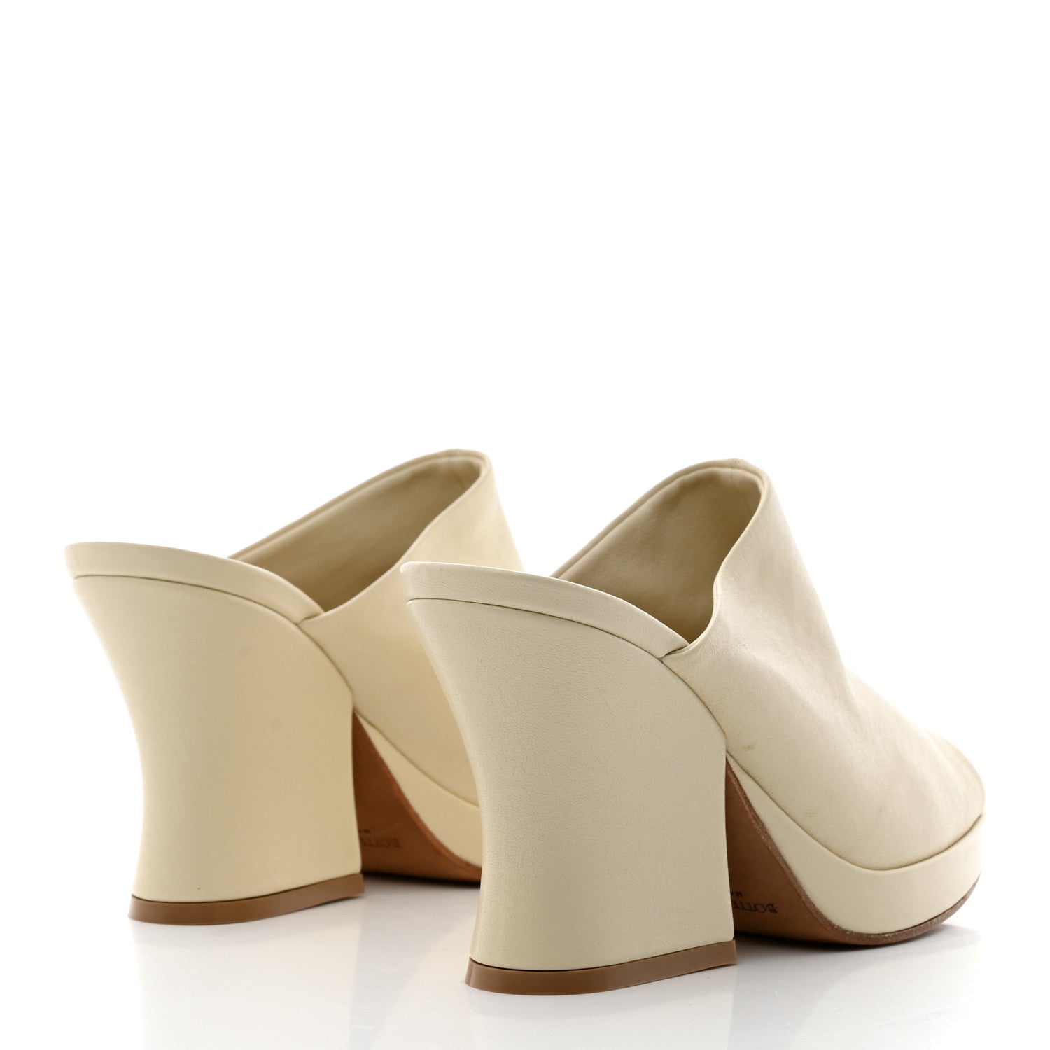 Bottega Veneta Nappa Stack Mule Sandals 37 Sea Salt 4 of 7