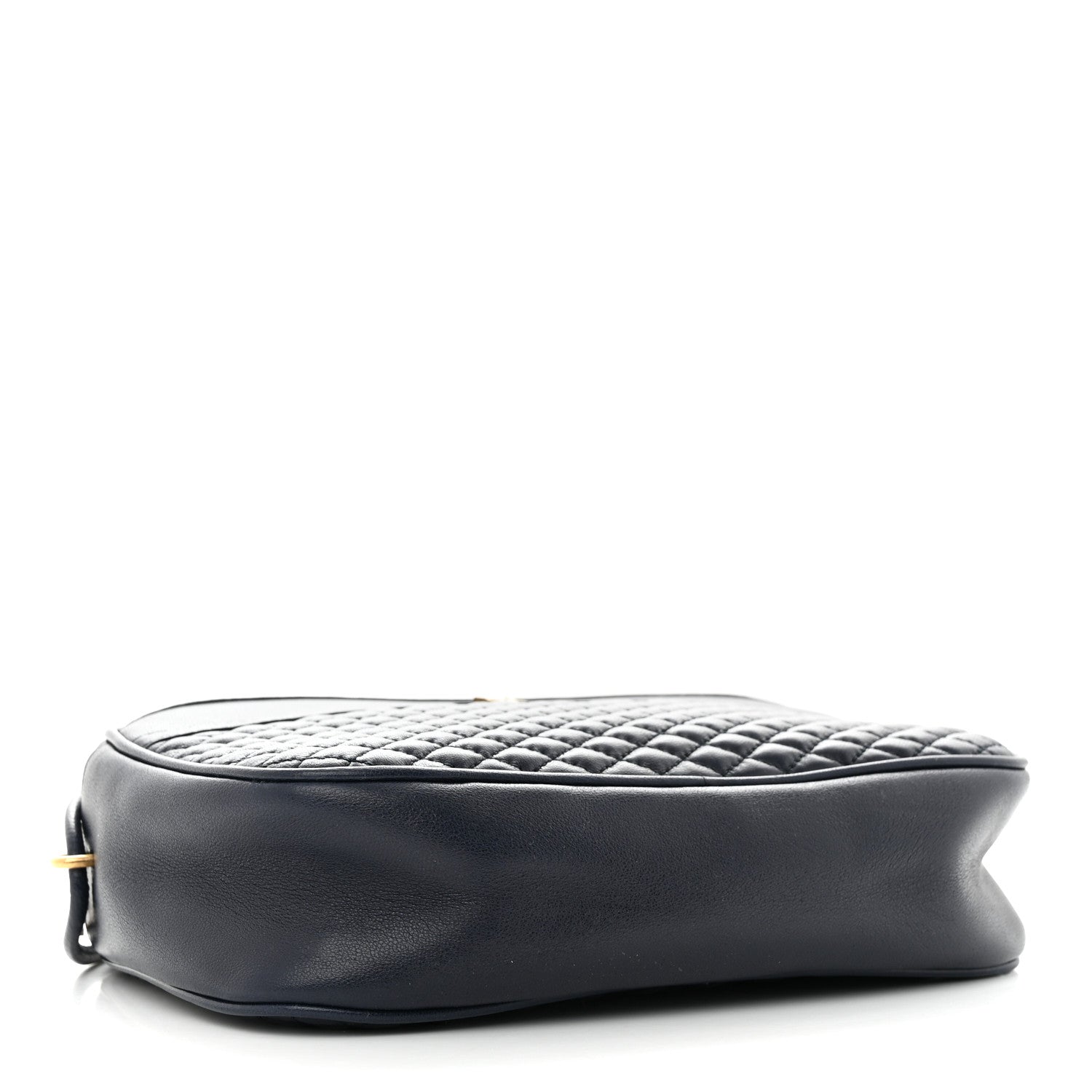 Saint Laurent Lambskin Quilted Victoire Camera Bag Deep Marine 4 of 10
