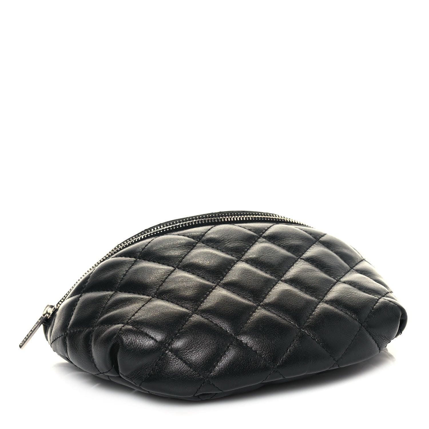 Chanel Calfskin Quilted Waist Belt Bag Black 2 of 12