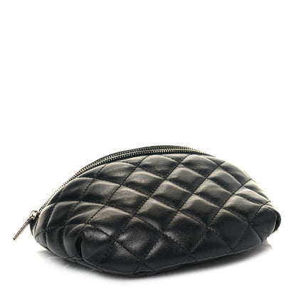 Chanel Calfskin Quilted Waist Belt Bag Black 2 of 12