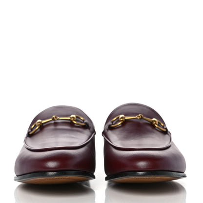 Gucci Lambskin Womens Brixton Horsebit Loafers 39 Vintage Bordeaux 2 of 9