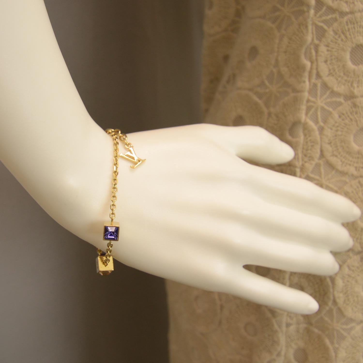 Louis Vuitton Swarovski Gamble Bracelet Azur 2 of 4