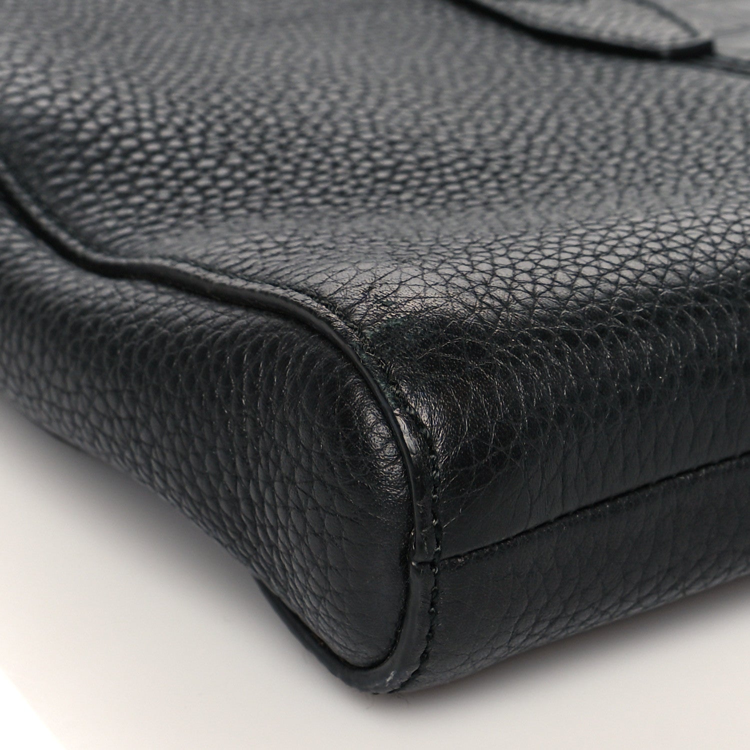 Salvatore Ferragamo Calfskin Gancini Business Bag Black 9 of 10