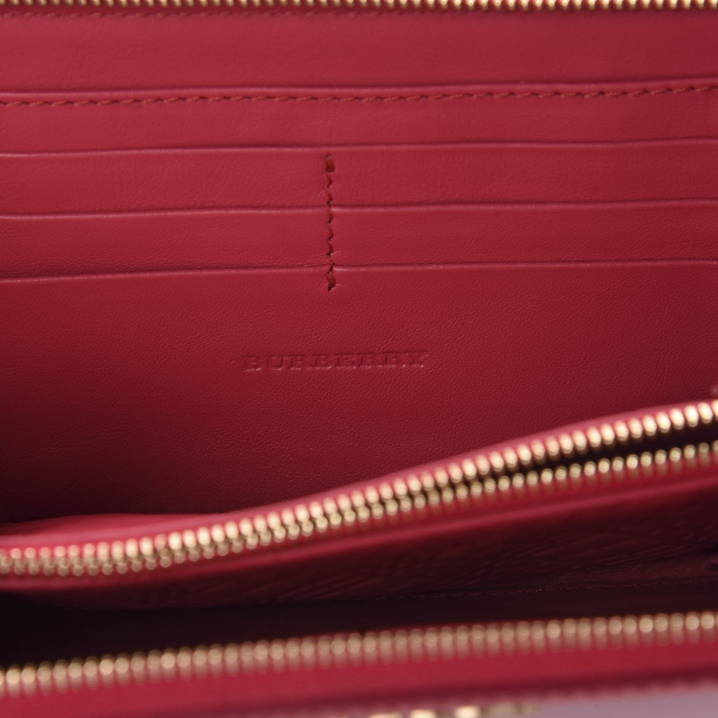 London Calfskin Elmore Zip Around Wallet Pink