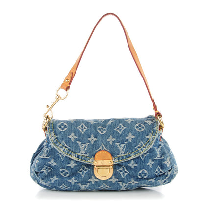 Louis Vuitton Monogram Denim Mini Pleaty Blue 1 of 7