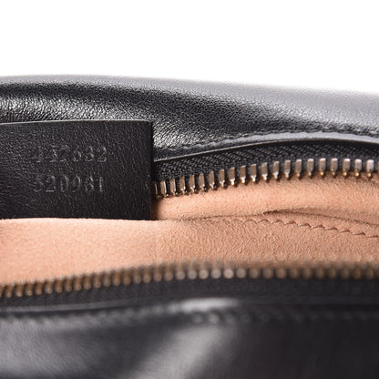 Gucci Calfskin Matelasse Small GG Marmont Chain Shoulder Bag Black 7 of 9