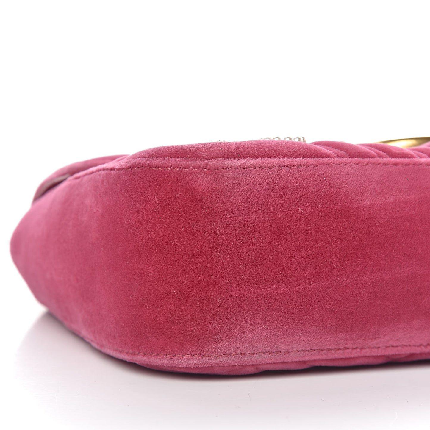 Velvet Matelasse Blind for Love Embroidered Medium GG Marmont Shoulder Bag Light Raspberry Rose Multicolor