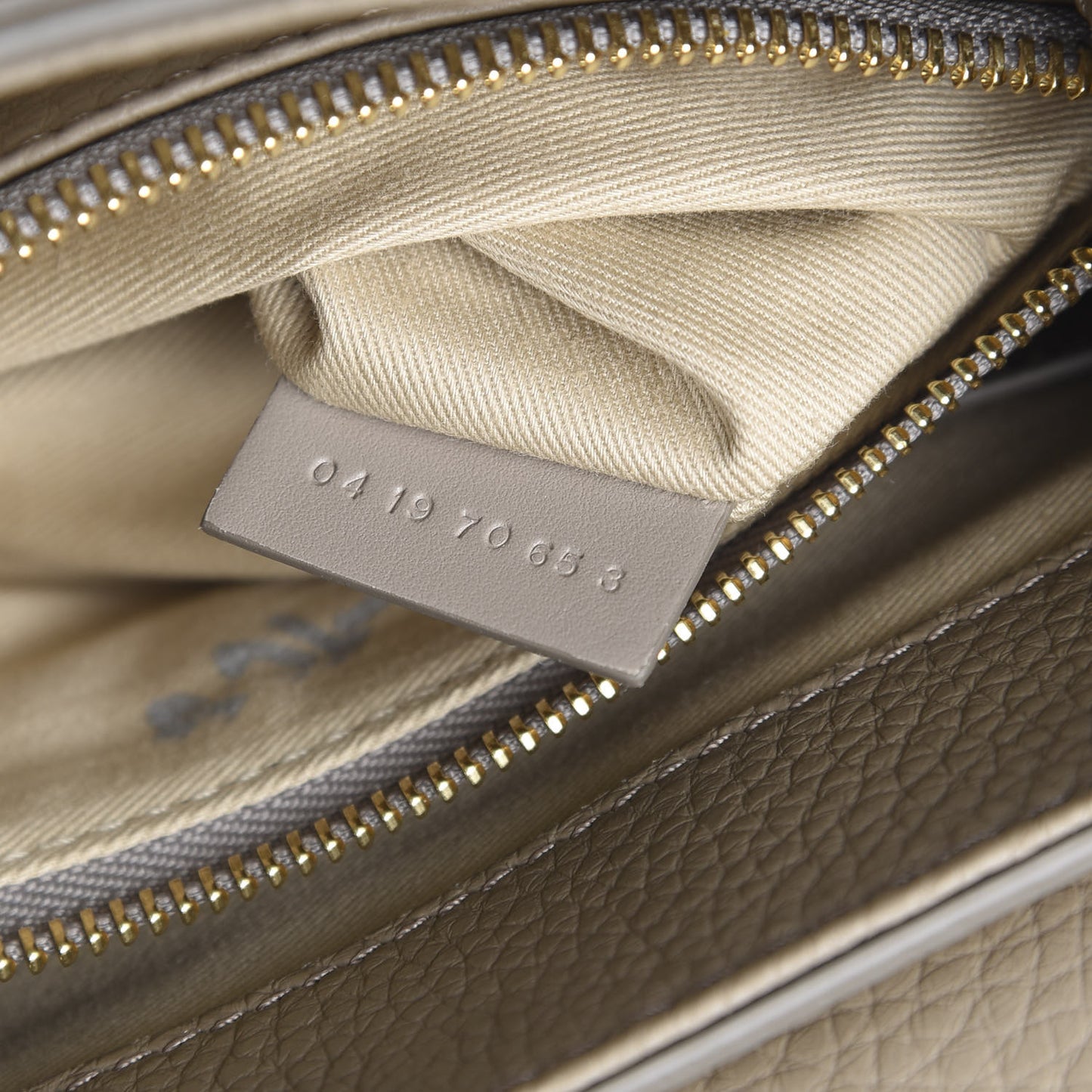 Shiny Grained Calfskin Small Aby Day Shoulder Bag Motty Grey