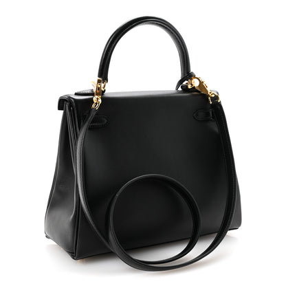Hermes Cheri Calfskin Kelly Retourne 25 Black 3 of 10
