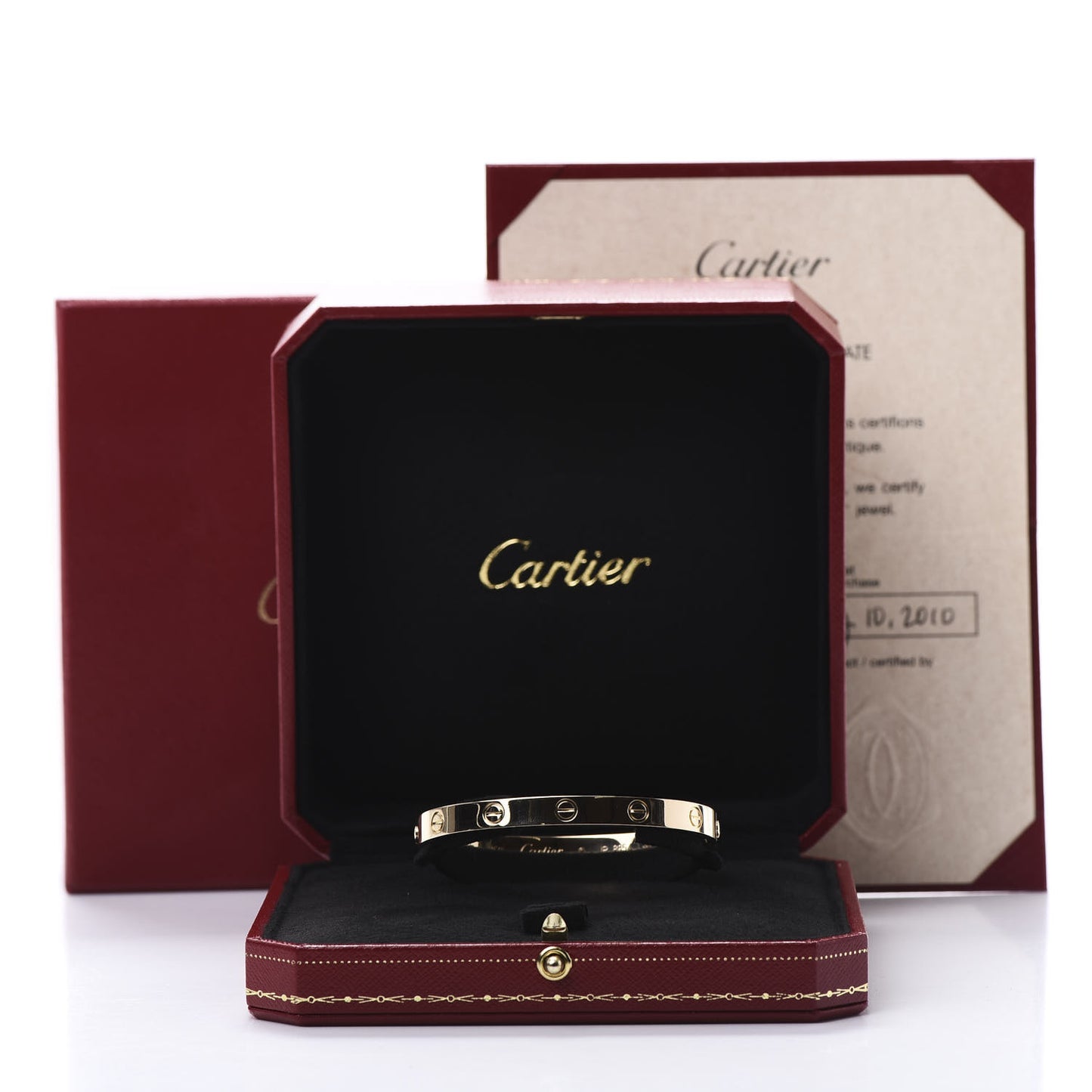 18K Yellow Gold LOVE Bracelet 17
