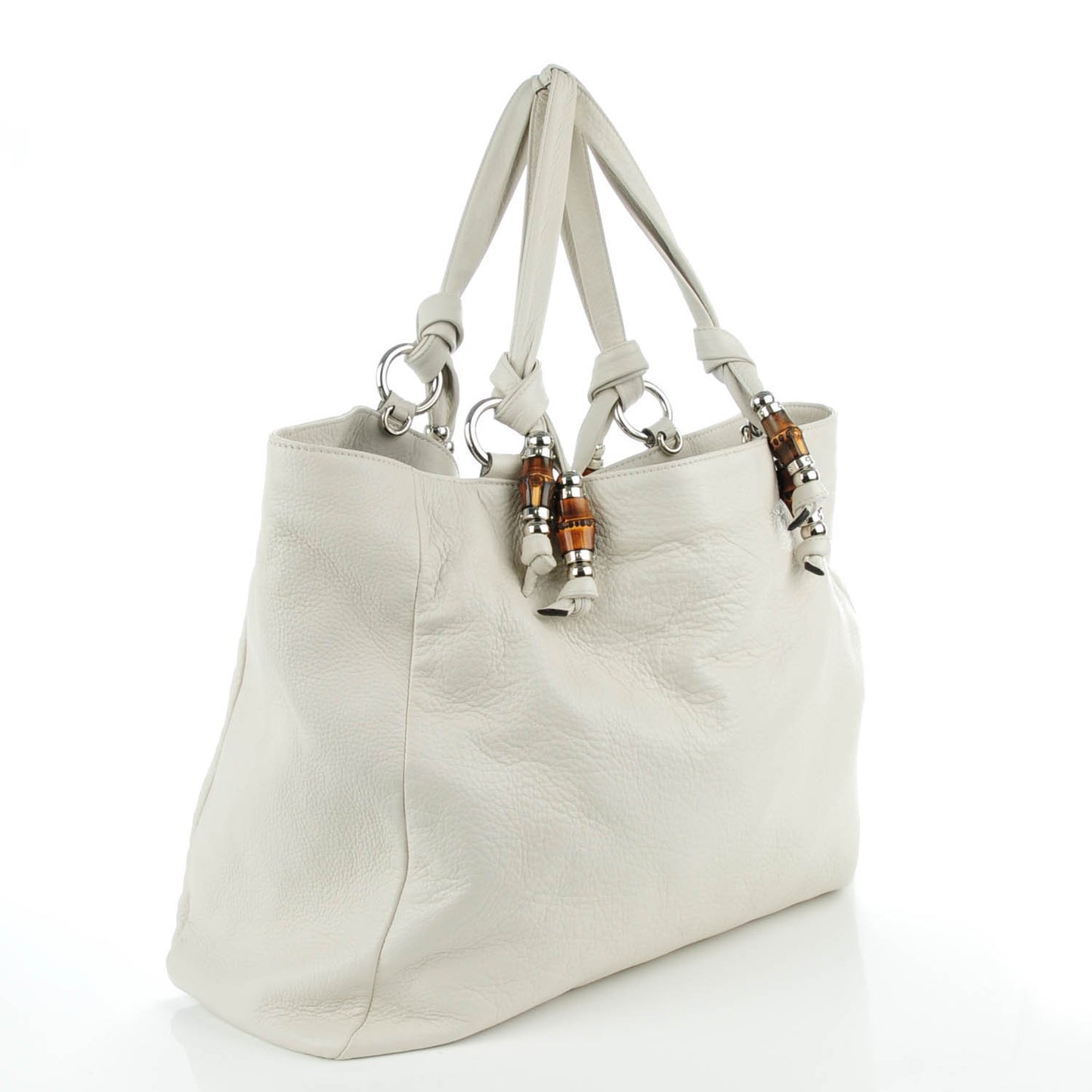 Calfskin Large Jungle Tote White