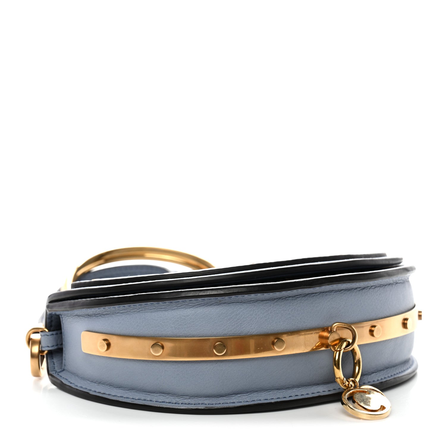 Chloe Calfskin Small Nile Bracelet Minaudiere Bag Washed Blue 4 of 13