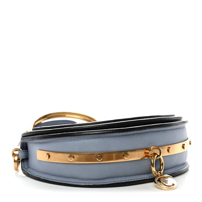Chloe Calfskin Small Nile Bracelet Minaudiere Bag Washed Blue 4 of 13