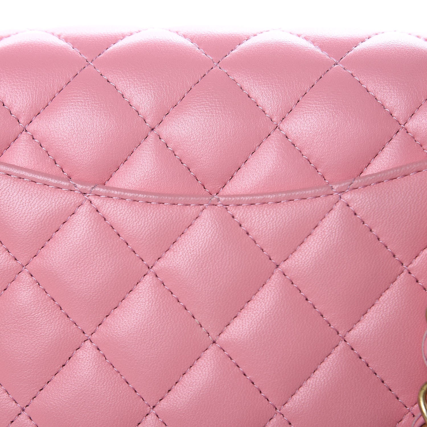 Chanel Lambskin Quilted Mini Rectangular Flap Pink 8 of 13