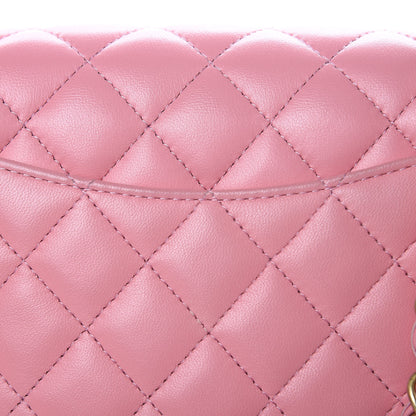 Chanel Lambskin Quilted Mini Rectangular Flap Pink 8 of 13