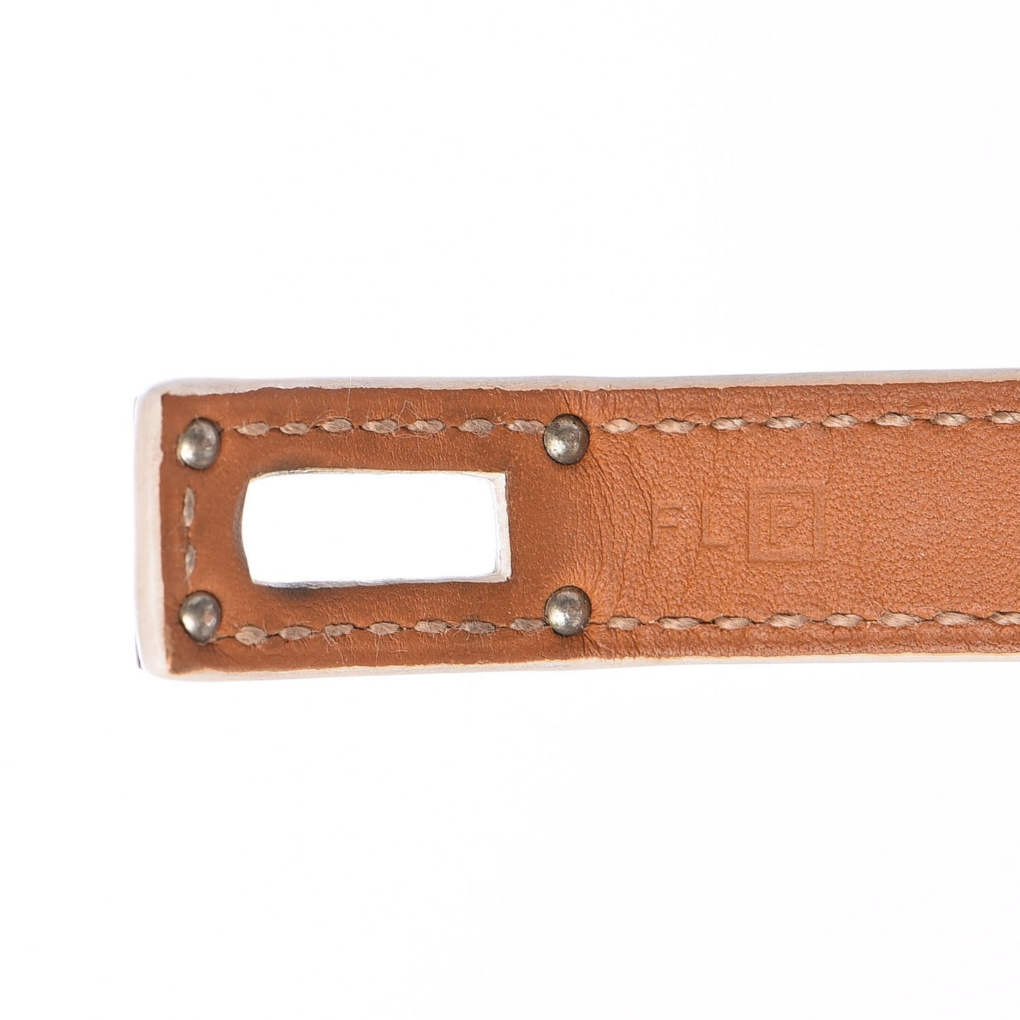 Epsom Kelly Double Tour Bracelet S White