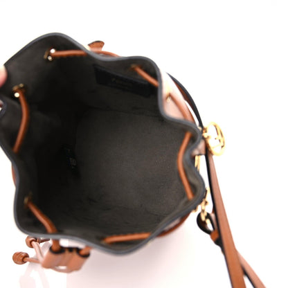 Fendi Vitello King F is Fendi Logo Embossed Mini Mon Tresor Bucket Bag Cuoio 7 of 13