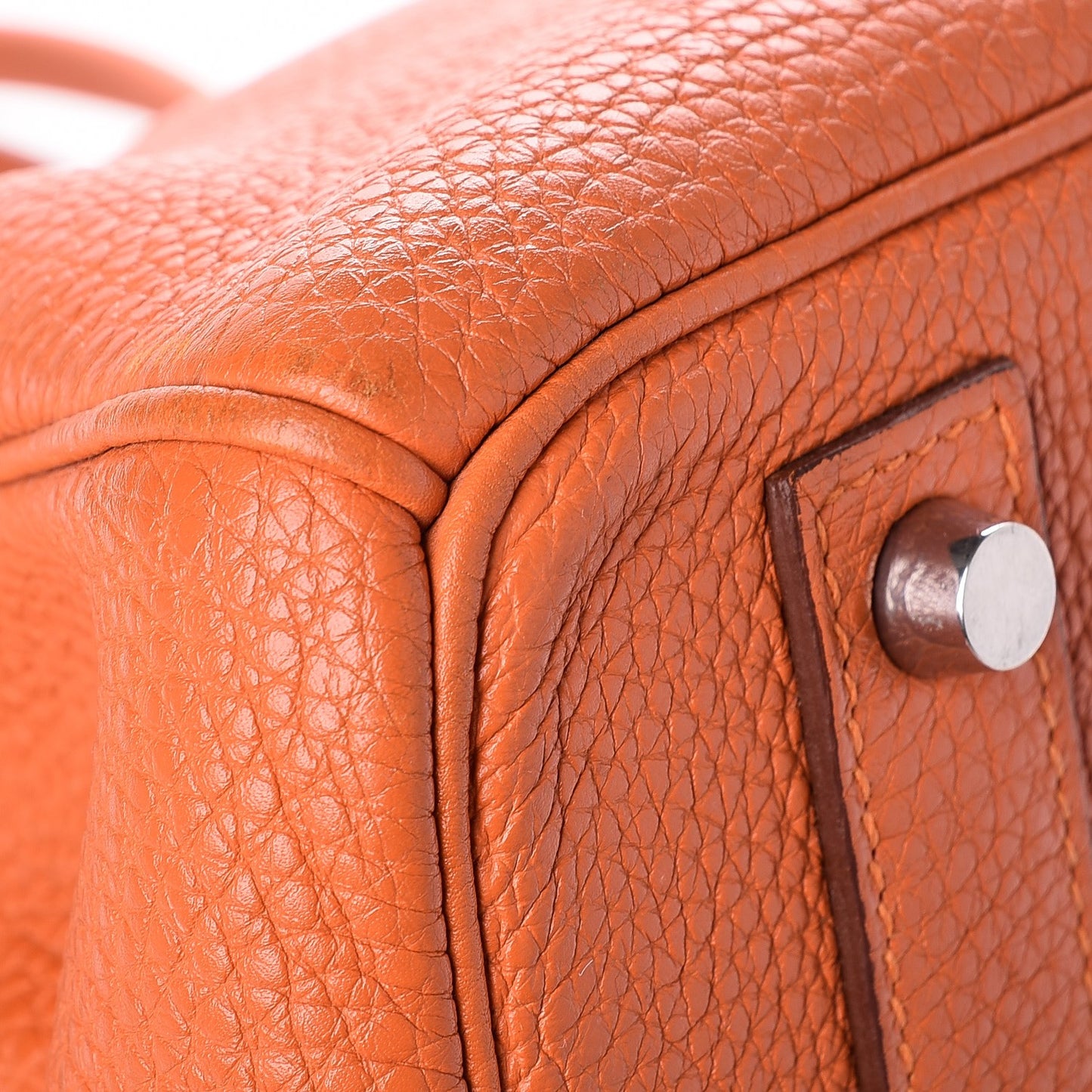 Taurillon Clemence Birkin 40 Orange