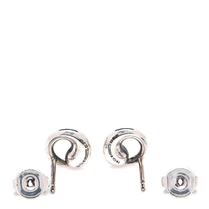 Tiffany Sterling Silver 9mm Elsa Peretti Eternal Circle Earrings 4 of 5