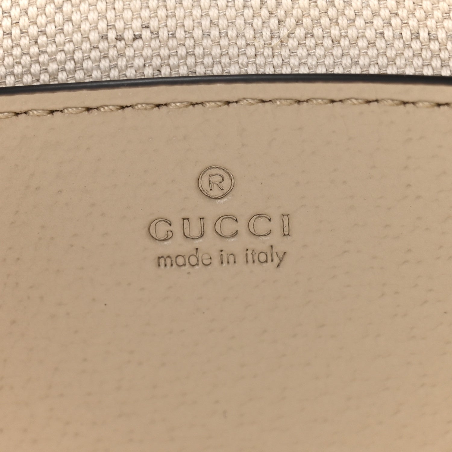 Gucci GG Supreme Monogram Textured Dollar Calfskin Web Mini Ophidia GG Handbag Beige Mystic White Oatmeal 6 of 10