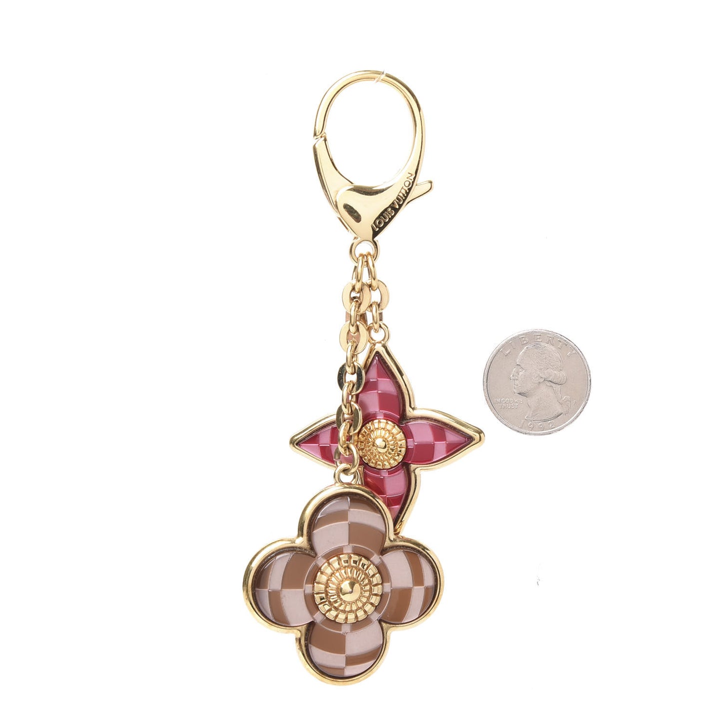 Metal Resin Mosaique Bag Charm Rouge Fauviste