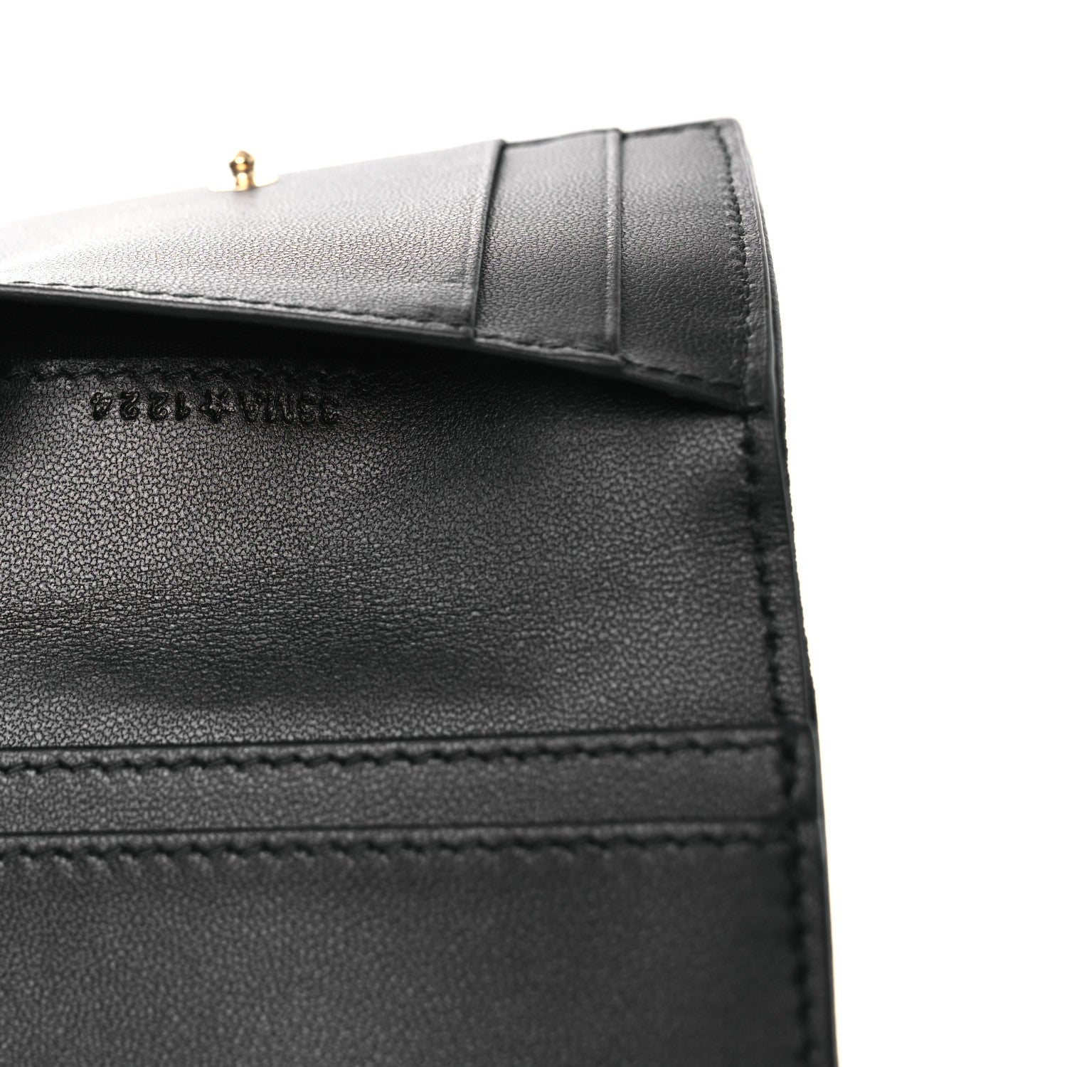 Christian Dior Lambskin Cannage Small Lady Dior Flap Card Holder Black 7 of 8
