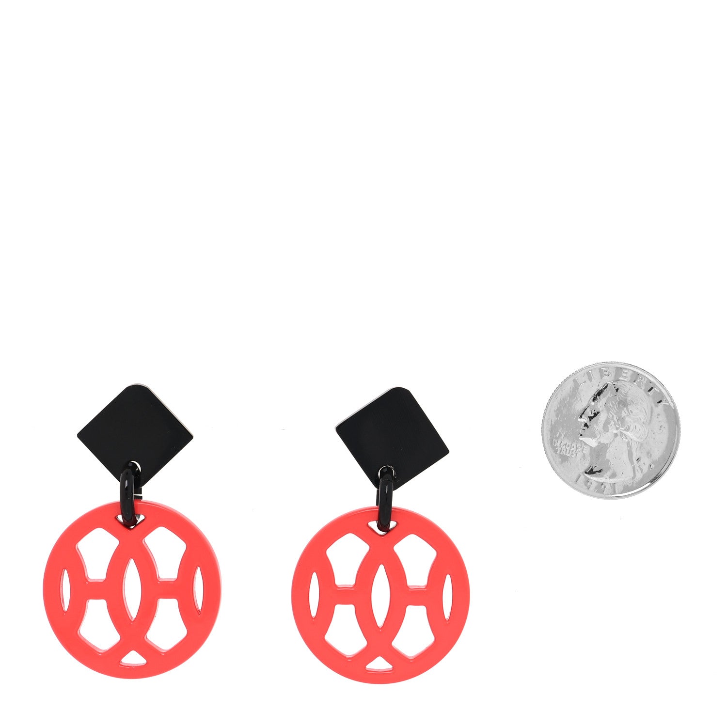 Hermes Buffalo Horn Lacquer Hava Earrings 2 of 6