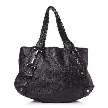 Gucci Guccissima Small Pelham Shoulder Bag Black 1 of 19