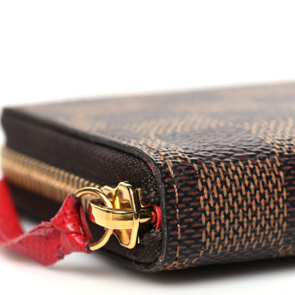 Louis Vuitton Damier Ebene Clemence Wallet Cherry 8 of 9